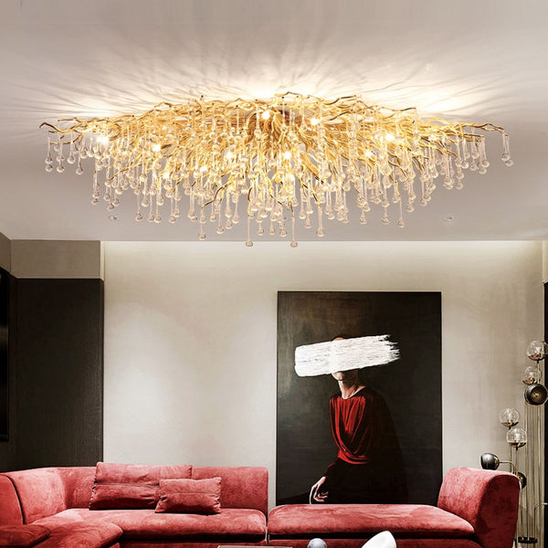 Lustre Luxe au Design Moderne Goutelettes - AMMANIA