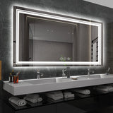 Miroir Extra-Large Rétroéclairé Rectangle pour Salle de bain, Anti-Buée