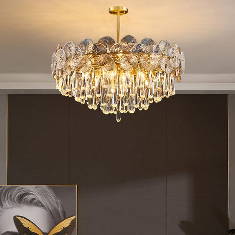 Lustre chandelier LED en Cristal pour Salon, Hôtel, Restaurant - BRESBANE