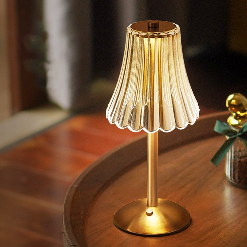 Lampe de Table Rechargeable Rétro en Verre, Lampe sans fil - JEANNE – Mon  Enseigne Lumineuse