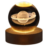 Lampe en cristal représentant la galaxie, lampe USB décorative