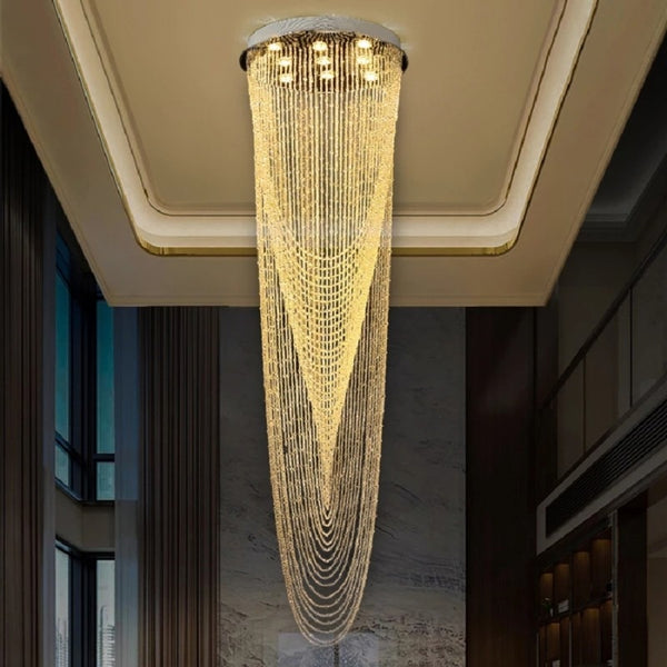 Lustre Moderne LED Style Nordique en Rideaux de Perles de Verre - VANITY