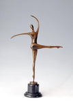 Sculpture Abstraite en Bronze de Danseuse de Ballet