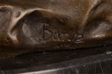 Sculpture Moderne en Bronze de Panthère