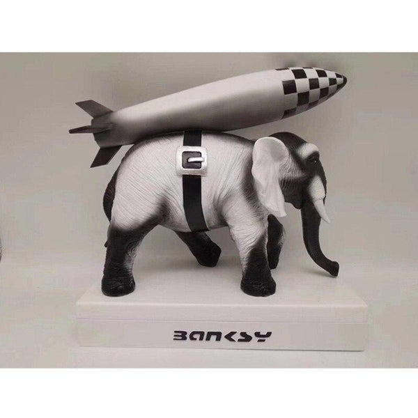 Escultura Banksy - Elefante bomba