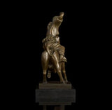 Escultura de bronce de Europa y un toro
