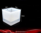 Cubo de hielo con luz LED transparente