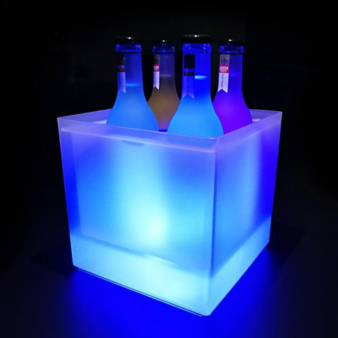 Transparent LED Lighted Ice Bucket
