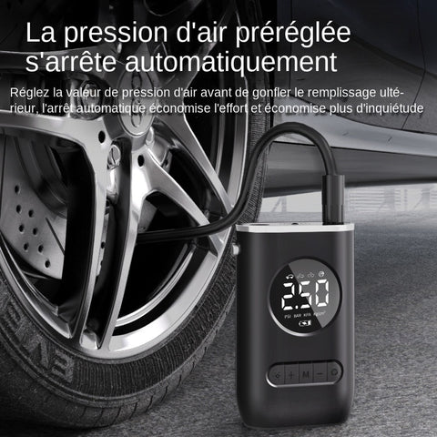 Mini Pompe Portable pour Voiture avec Afficheur Digital