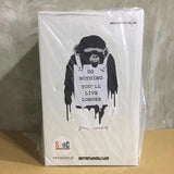 "Monkey Sign" statue by artist Banksy