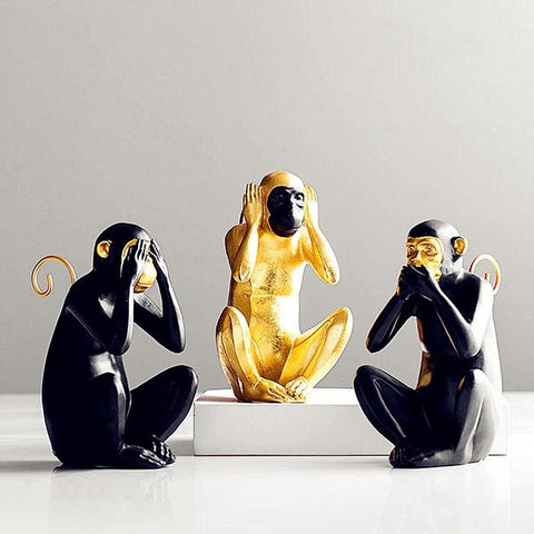 Sculptures, Statues de Trois Singes Sages