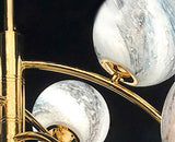 Lámpara colgante de diseño con bolas de cristal - Terre Errante