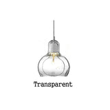 Pantalla de lámpara colgante de vidrio transparente moderna