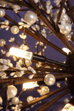 Lámpara colgante de fuegos artificiales de cristal LED moderna
