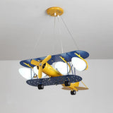 Lámpara colgante moderna con forma de avión LED