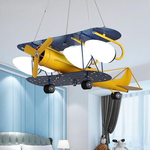 Suspension Moderne à LED en Forme d’Avion