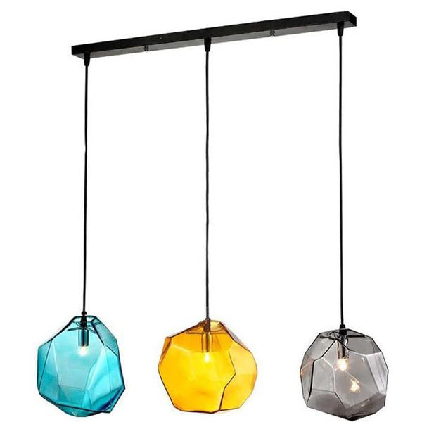 Suspension Verre Souffle Colore
