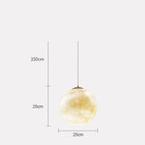 Mini and Giant Moon-shaped suspension Ø15, 25, 40, 60 cm