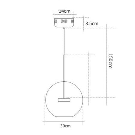 Suspension avec Globes en Verre Dépolis, Suspension Originale - ANNOUK