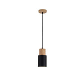 Lámparas colgantes de madera de colores nórdicos E27