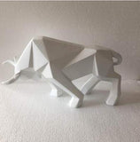 Sculpture de Vache Géométrique en Résine - Décoration Maison