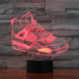 Multicolor USB Night Light Sneaker 3D Illusion Shoes