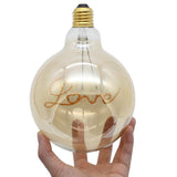4W Vintage Edison Style Bulb, 220V E27 Incandescent Bulb - LOVE