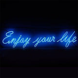 Enseigne Lumineuse Décorative au Néon - Enjoy your life