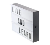 Enseigne Lumineuse A4 3 lignes. 85 lettres & symboles inclus.