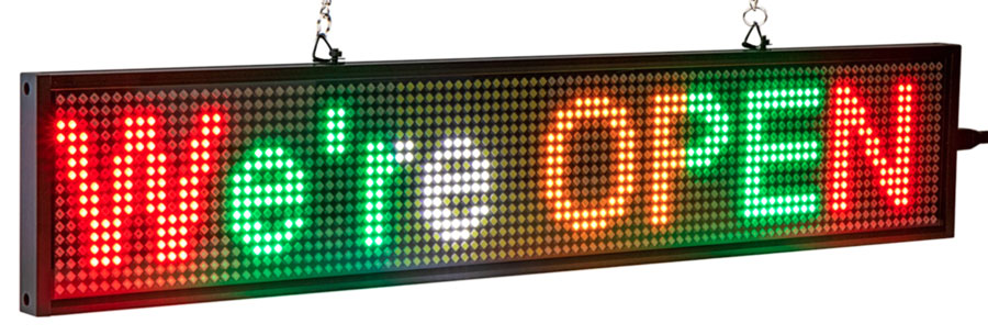 Panneau affichage publicitaire LED de logo extérieur