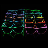 Gafas con luz LED para festivales, disfraces, fiestas rave, paquete de 500 unidades.