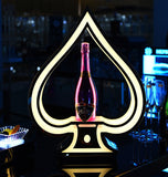 Exhibidor de botellas personalizable iluminado para club, bar