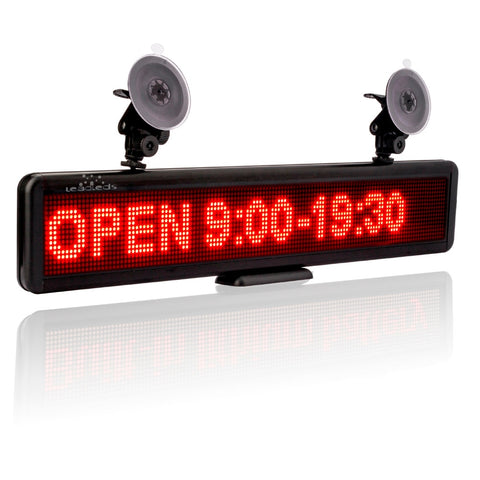 Programmable Lighted Sign with 12V Rechargeable Battery 56 cm