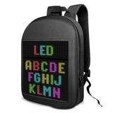 Backpack with Remote Controlled Wi-Fi Dynamic LED Screen