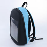 Backpack with Remote Controlled Wi-Fi Dynamic LED Screen
