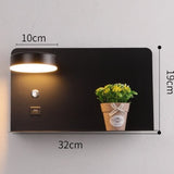 Tablette avec Lampe LED et Prise USB pour Chambre, Hôtel - GALLIA