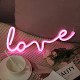 Letrero de luz de neón LED decorativo - Amor