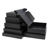 Emballages Noirs Mat Personnalisables avec votre Logo, Carton 5 pcs, 10 pcs
