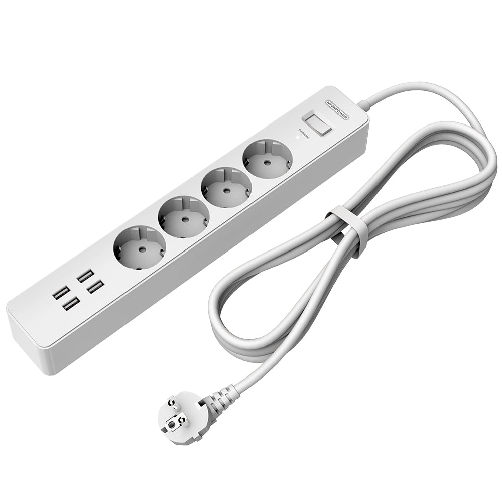Rallonge Multiprise T19, USB Type-C avec 4 ports, 3 prises CA 3000 W et  câble