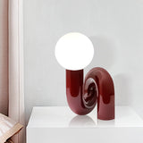 Lámpara de mesa de diseño contemporáneo de lujo con bola de cristal - DOLOREA