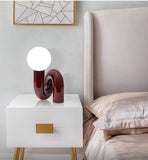 Lámpara de mesa de diseño contemporáneo de lujo con bola de cristal - DOLOREA