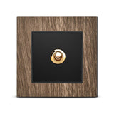 Vintage Style Wood and Brass Switches - ASPEN