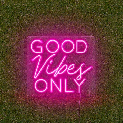 Neon LED Decorative Light Sign - Good Vibes Only
