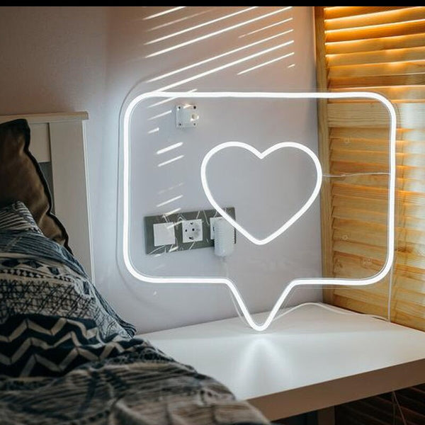 Néon décoratif LED - Instagram J'aime Cœur