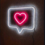 Neon - Instagram como corazón