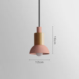 Lámpara Colgante Moderna en Estilo Escandinavo Madera E27