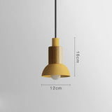 Lámpara Colgante Moderna en Estilo Escandinavo Madera E27