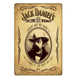 Placa de pared decorativa Retro Vintage Jack Da para bar, restaurante, dormitorio...