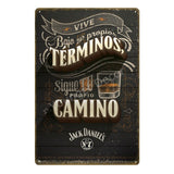 Placa de pared decorativa Retro Vintage Jack Da para bar, restaurante, dormitorio...