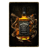 Placa de pared decorativa Retro Vintage Jack Da para bar, restaurante, dormitorio...